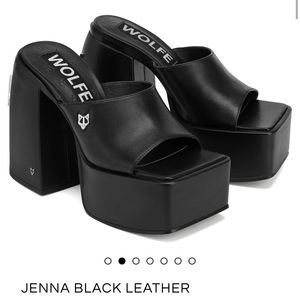 NAKED WOLFE JENNA BLACK LEATHER